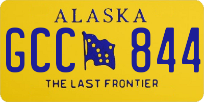 AK license plate GCC844