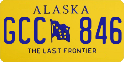 AK license plate GCC846