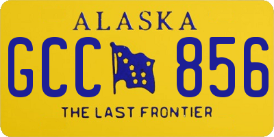 AK license plate GCC856