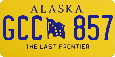AK license plate GCC857