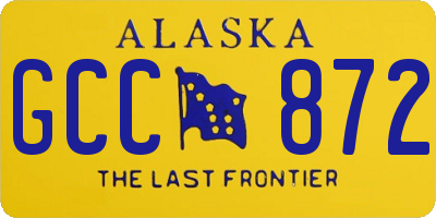 AK license plate GCC872