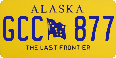 AK license plate GCC877