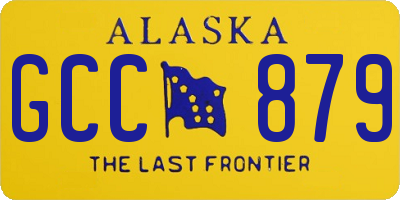 AK license plate GCC879