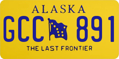 AK license plate GCC891
