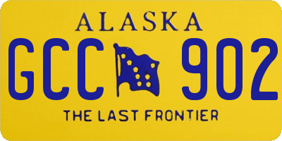 AK license plate GCC902