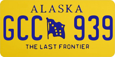 AK license plate GCC939
