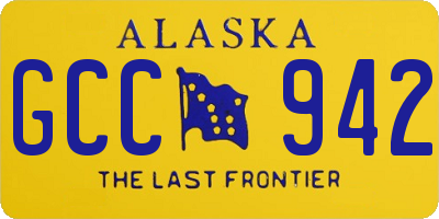 AK license plate GCC942