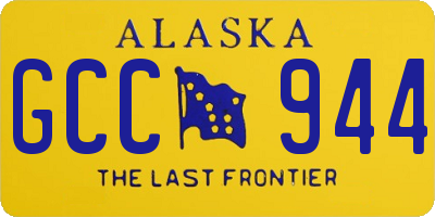 AK license plate GCC944