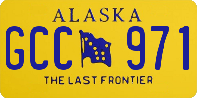 AK license plate GCC971