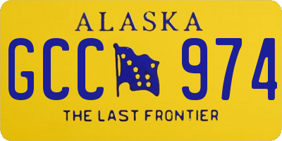 AK license plate GCC974