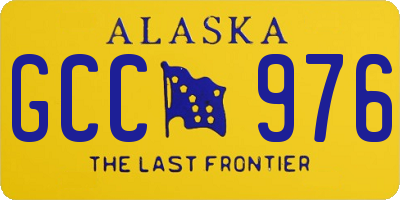 AK license plate GCC976