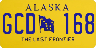 AK license plate GCD168