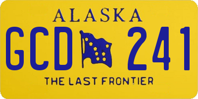 AK license plate GCD241