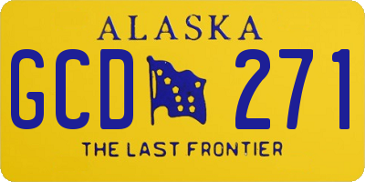 AK license plate GCD271