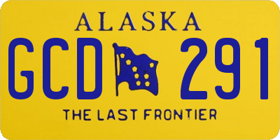 AK license plate GCD291