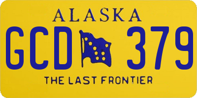AK license plate GCD379