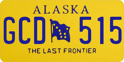 AK license plate GCD515