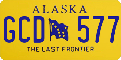 AK license plate GCD577