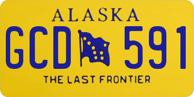 AK license plate GCD591