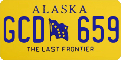 AK license plate GCD659