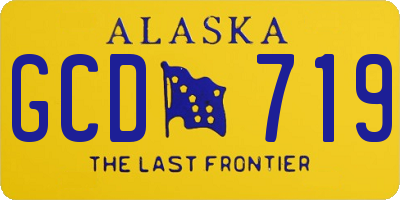 AK license plate GCD719
