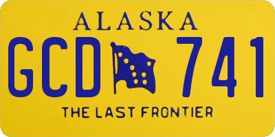 AK license plate GCD741