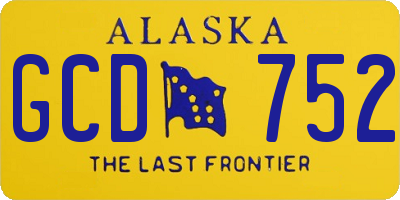 AK license plate GCD752