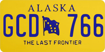 AK license plate GCD766