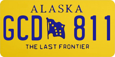 AK license plate GCD811