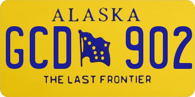 AK license plate GCD902