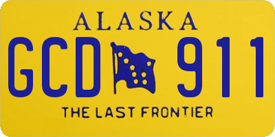 AK license plate GCD911