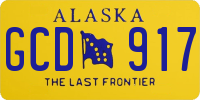 AK license plate GCD917