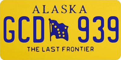 AK license plate GCD939