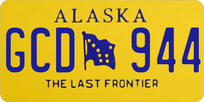 AK license plate GCD944