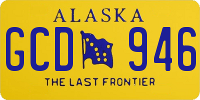 AK license plate GCD946