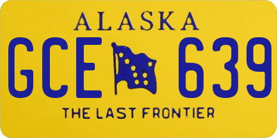 AK license plate GCE639