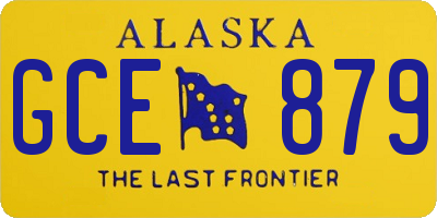 AK license plate GCE879