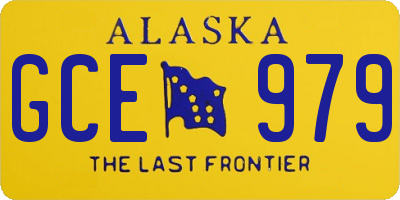 AK license plate GCE979