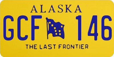 AK license plate GCF146