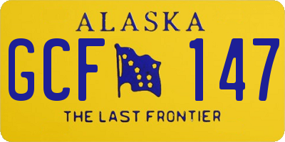 AK license plate GCF147