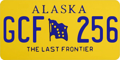 AK license plate GCF256