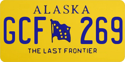 AK license plate GCF269