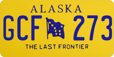 AK license plate GCF273
