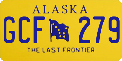 AK license plate GCF279