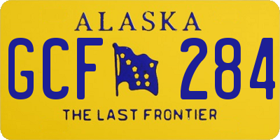 AK license plate GCF284
