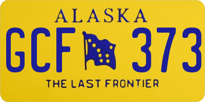 AK license plate GCF373