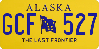 AK license plate GCF527