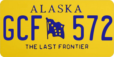 AK license plate GCF572