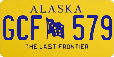 AK license plate GCF579