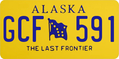 AK license plate GCF591